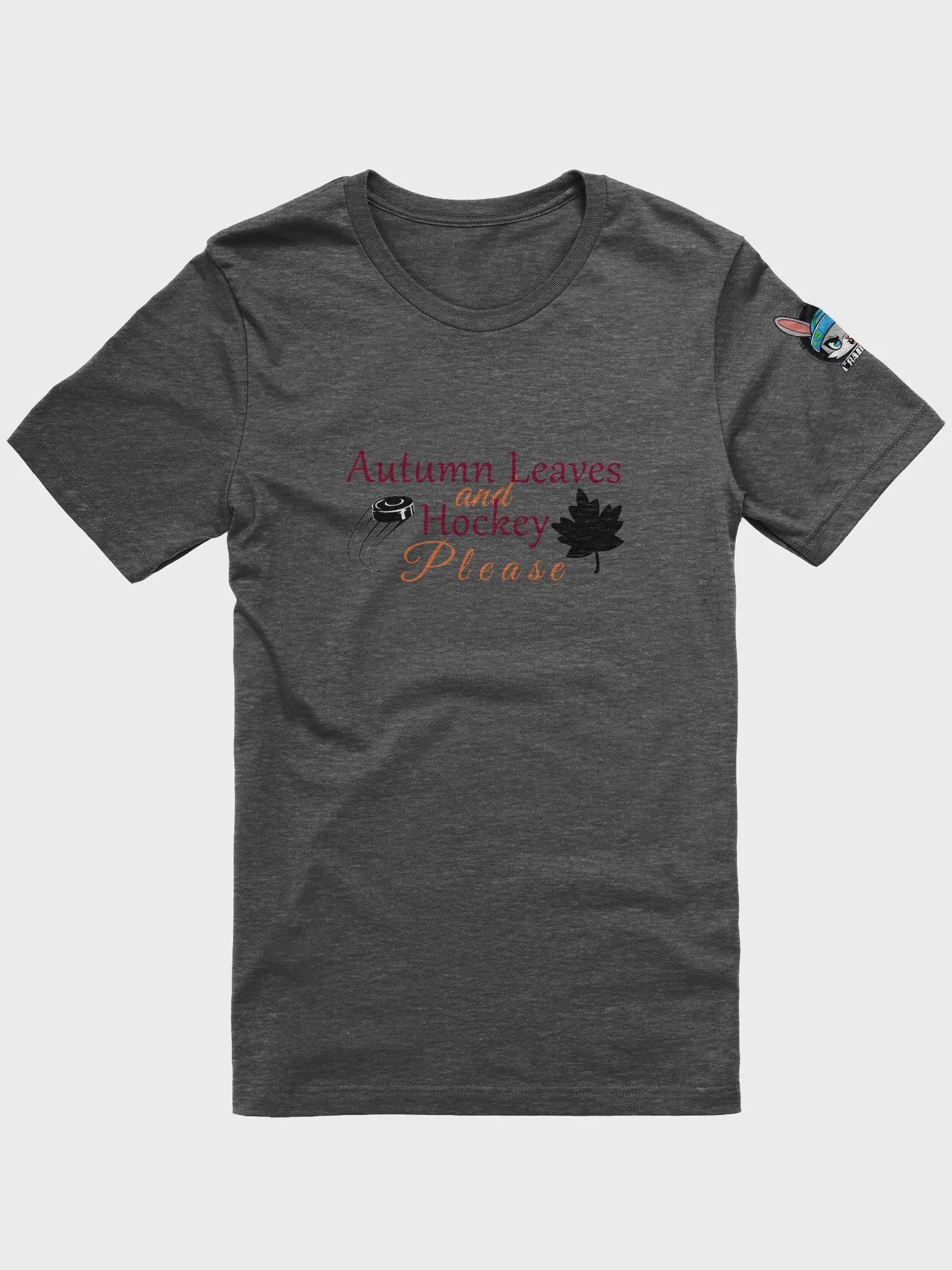 Autumn leaves & hockey full logo product image (1)