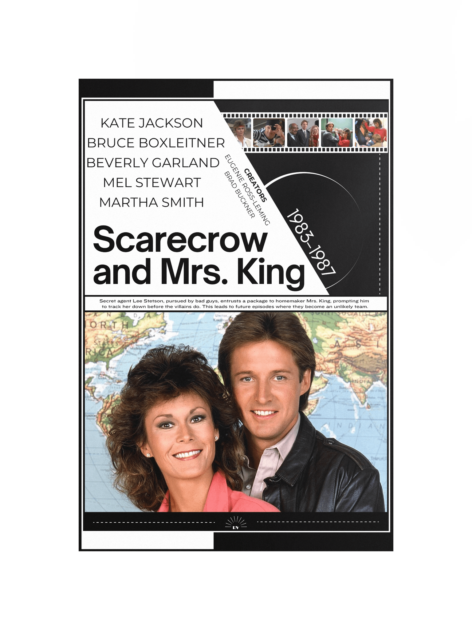 Scarecrow and Mrs. King with Kate Jackson and Bruce Boxleitner 1983–1987 | Poster | 12x18 Wall Art product image (4)