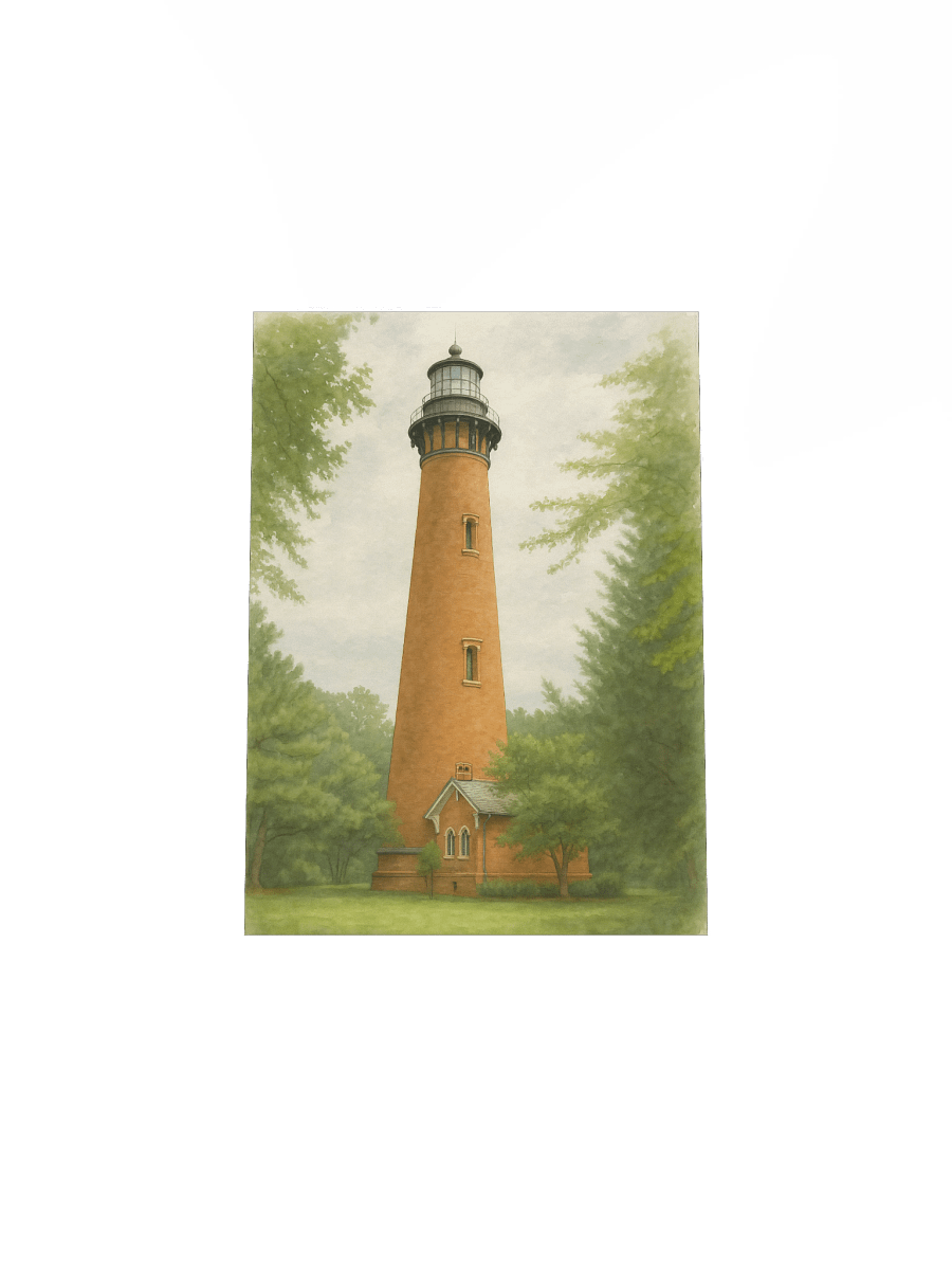 Currituck Beach Lighthouse Watercolor Poster product image (30)