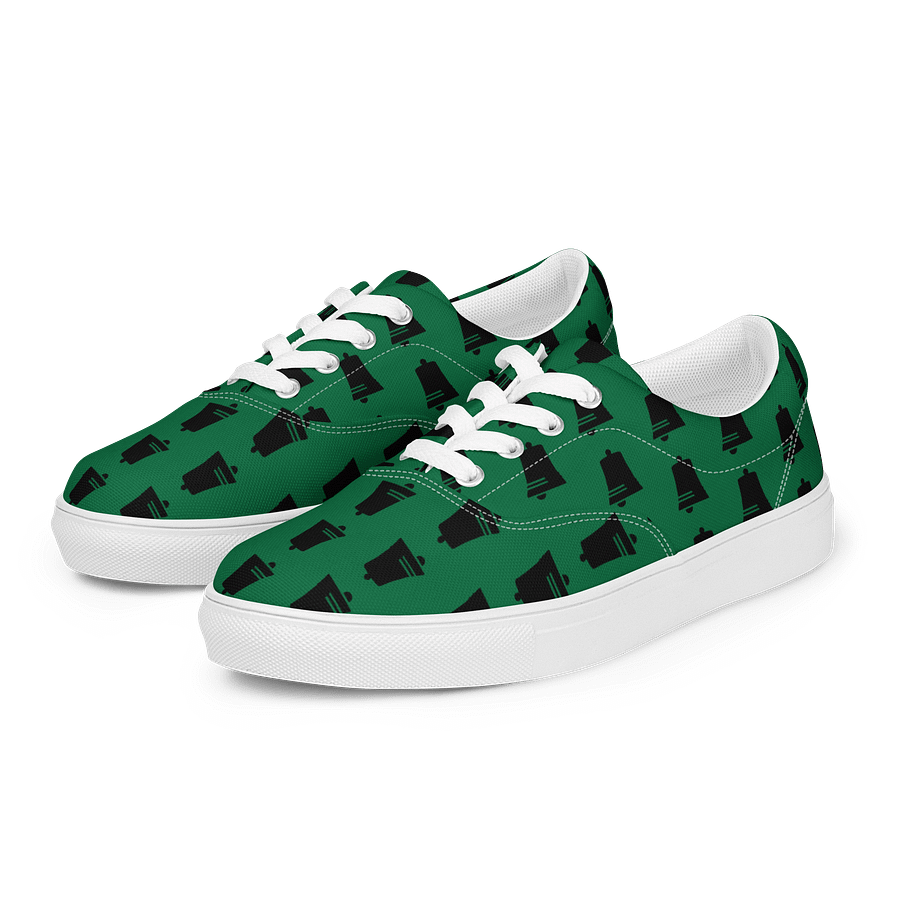 Green Bell Grid Men's Canvas Shoes product image (5)