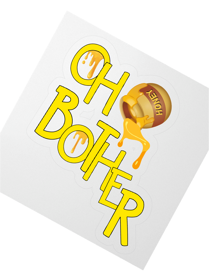 Oh Bother Honey Pot Kiss Cut Sticker product image (2)