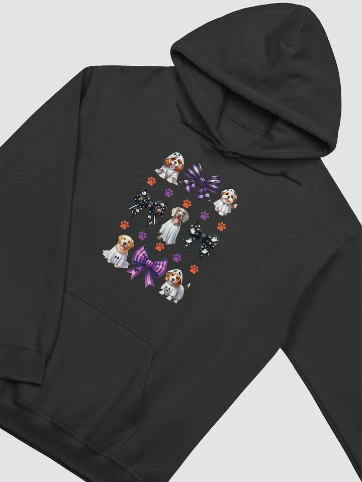 Cute Halloween Dog Ghosts and Bows Hoodie Design1 product image (5)