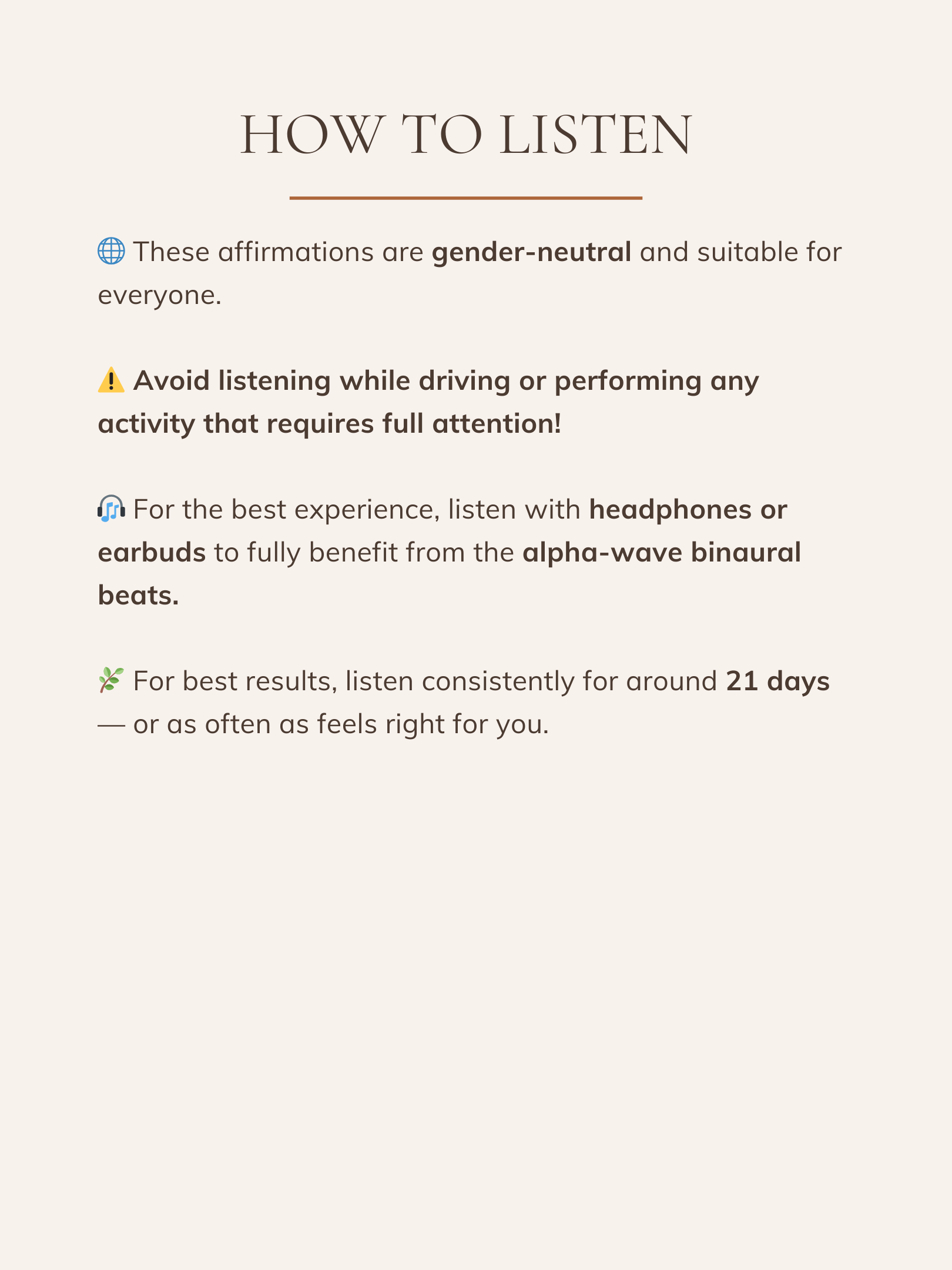 Self-Love and Self-Acceptance Affirmations: Feel Worthy, Calm, and Empowered | MP3 Audio Download product image (4)