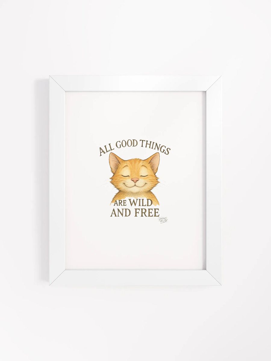 Wild and Free Vaikauri Cat Framed Matte Poster product image (4)