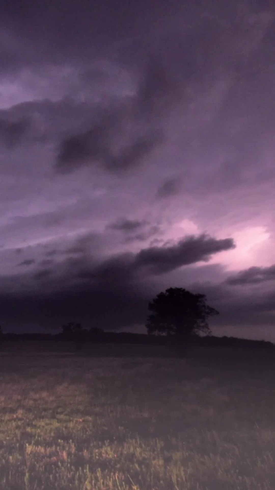 Storm chasing after dark hits different. Powerful #tornado sighted after dark near Pink, #Oklahoma this Spring! #weather #sci...