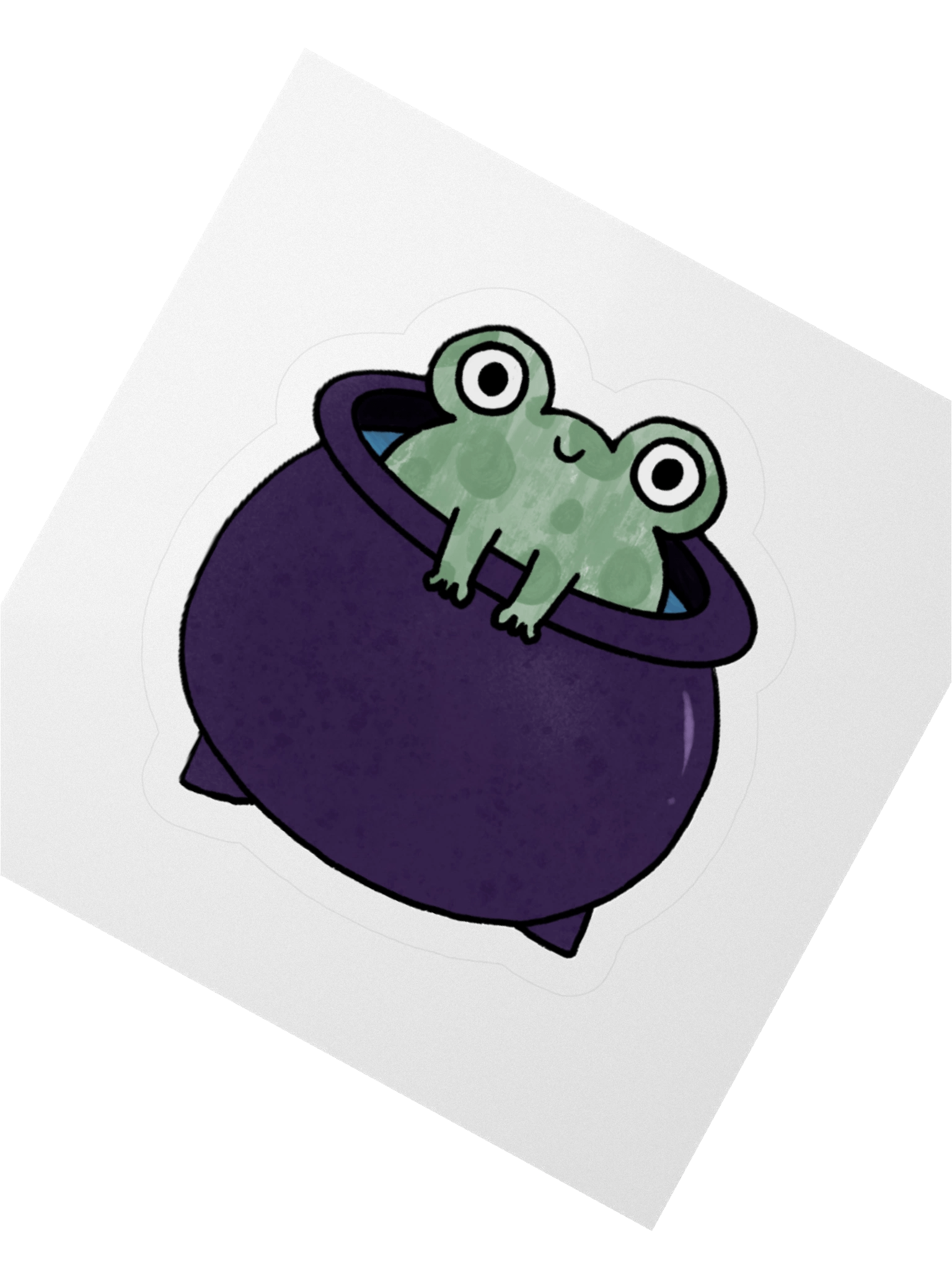 Froggy Cauldron Kiss Cut Stickers product image (5)