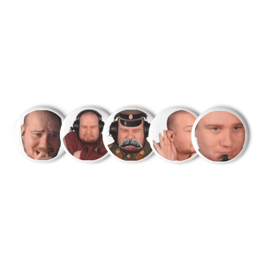 The Faces of Dap Pin Button Pack product image (1)