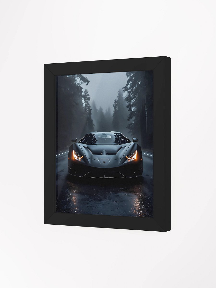 Sleek Misty Forest Sport Car Poster product image (4)