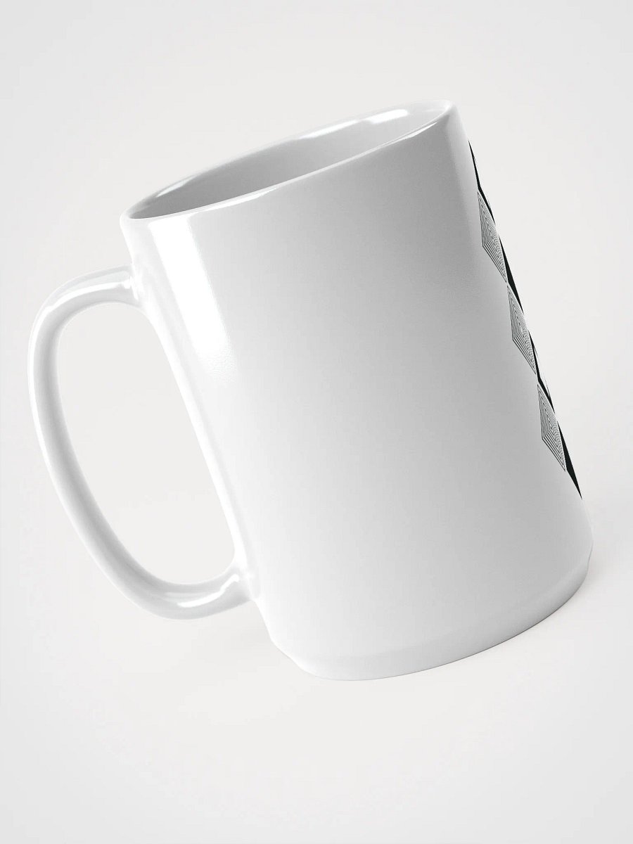 Black and white triangle design Mug product image (3)