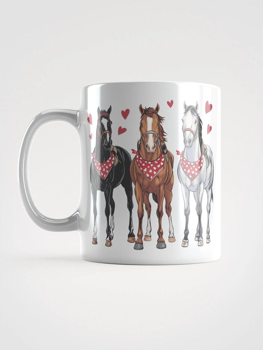 Heartfelt Valentine Horses White Glossy Mug product image (6)
