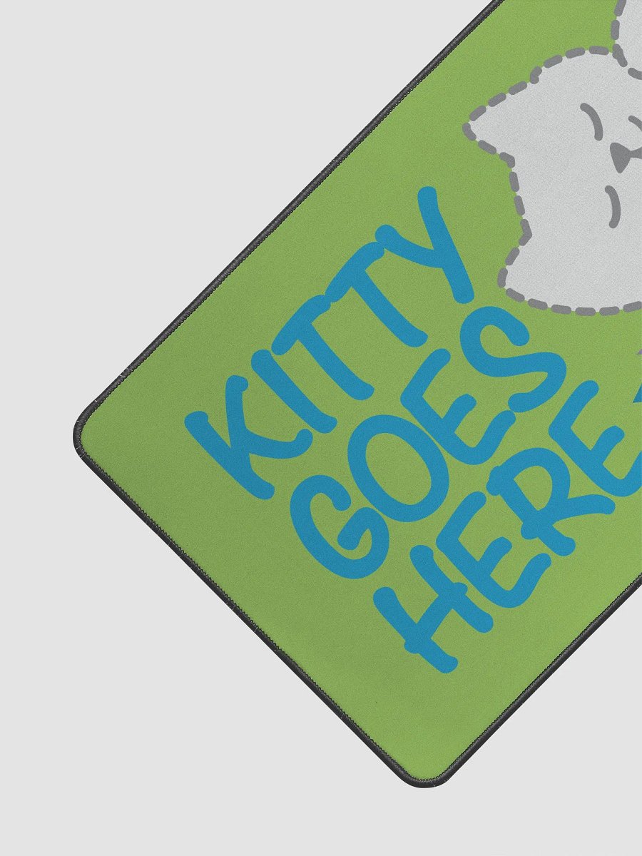 KITTY goes HERE! • Desk Mat by Allcolor product image (3)
