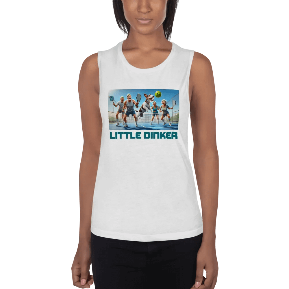Little Dinker - Pickleball + Jack Russell Funny Women's Tank product image (1)