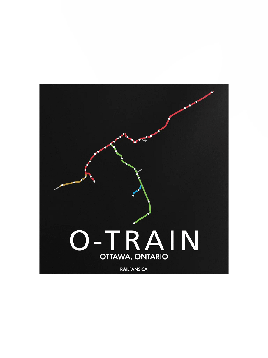 The Rail Fans Canada Transit Map - O-Train product image (1)