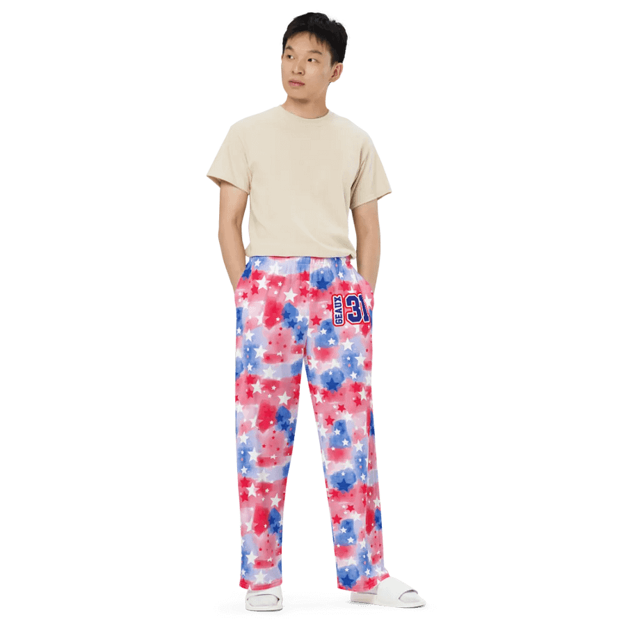 Unisex RWB All Over Print Watercolor w/Stars - Geaux 31 product image (6)