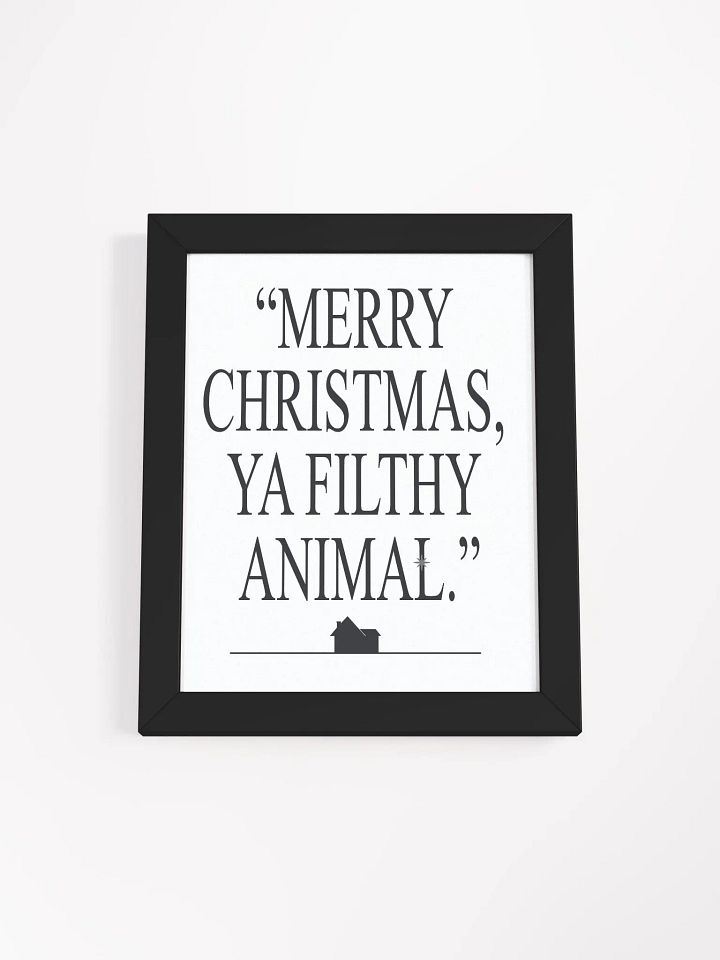 Merry Christmas, Ya Filthy Animal Wall Art product image (20)