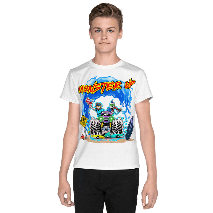 MONSTER UP : All-Over Print Youth Crew Neck T-Shirt product image (1)