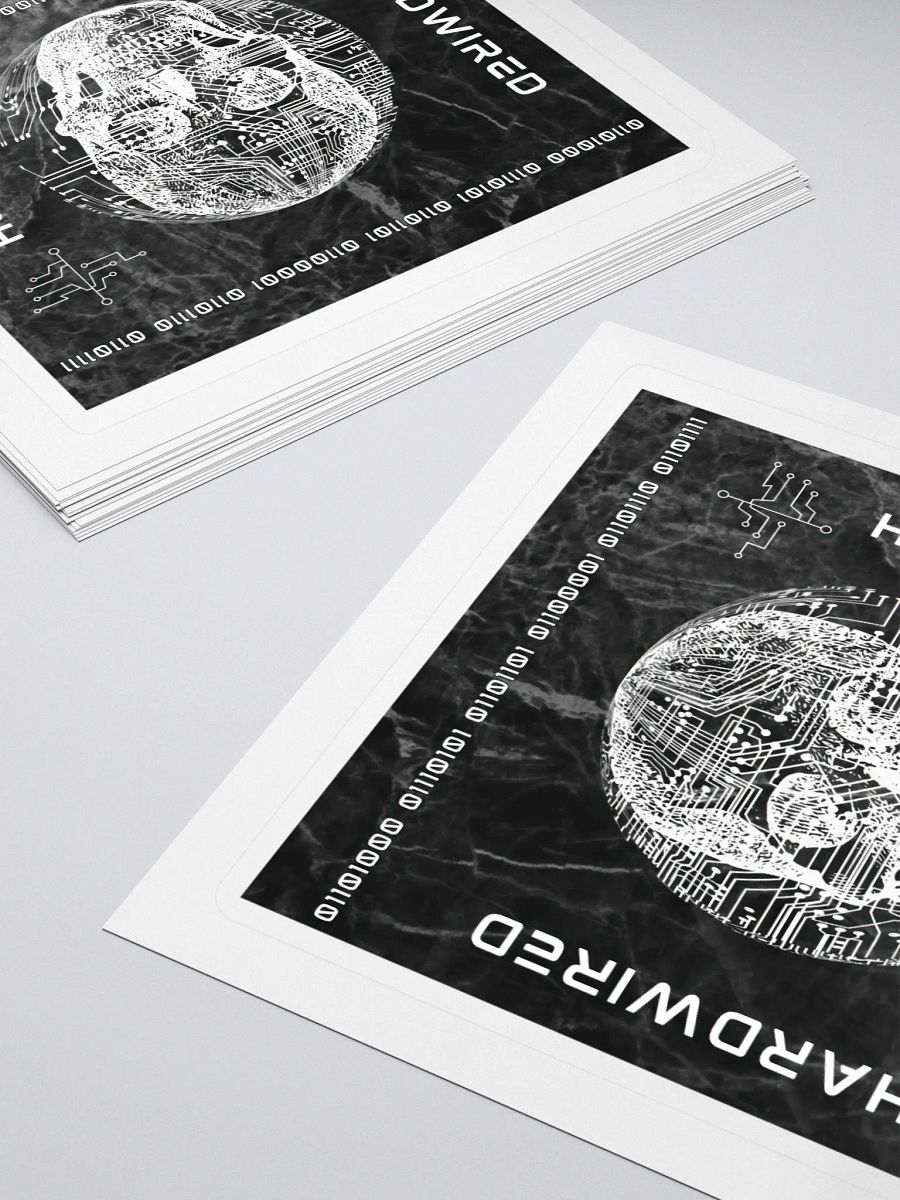 HARDWIRED HUMAN Cut Stickers product image (4)