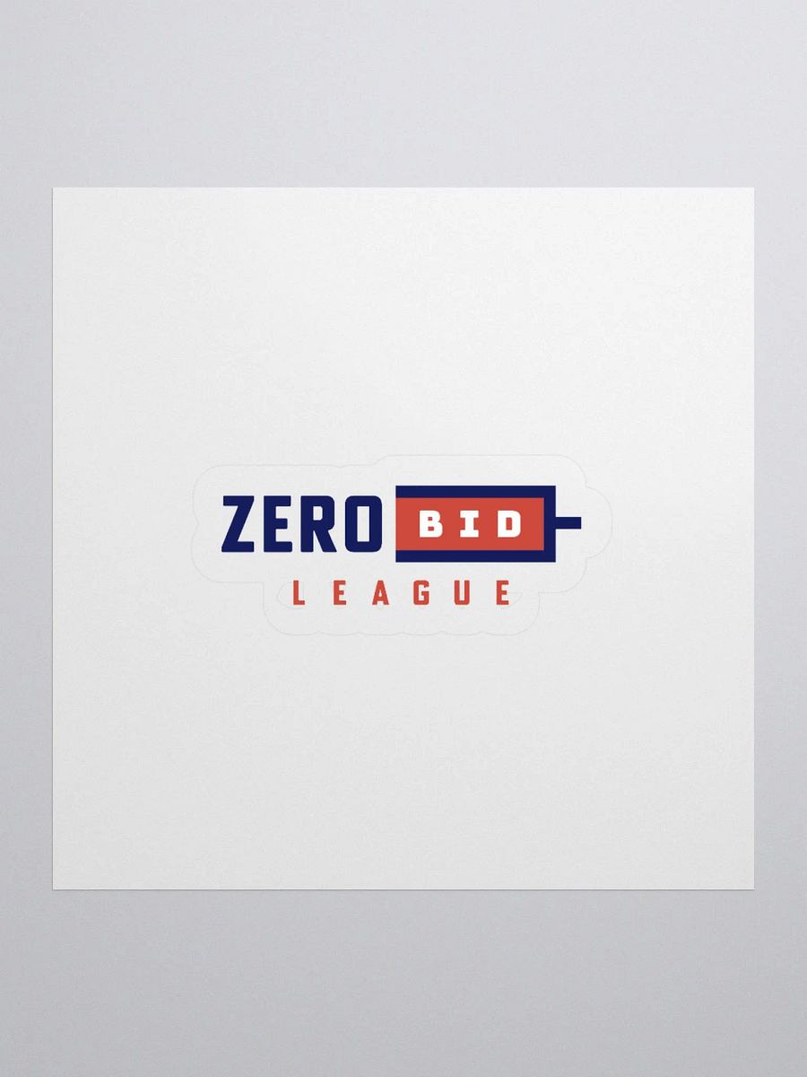 Zero Bid League Sticker product image (2)