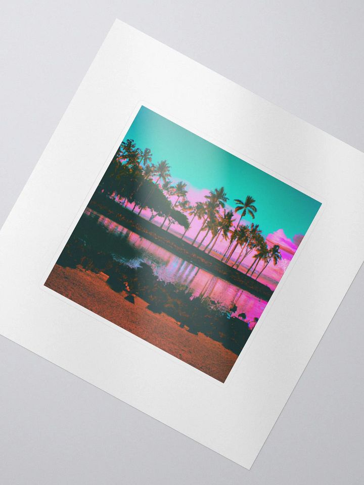 Galactic Wild Colorful Beach Alpha Sticker product image (2)