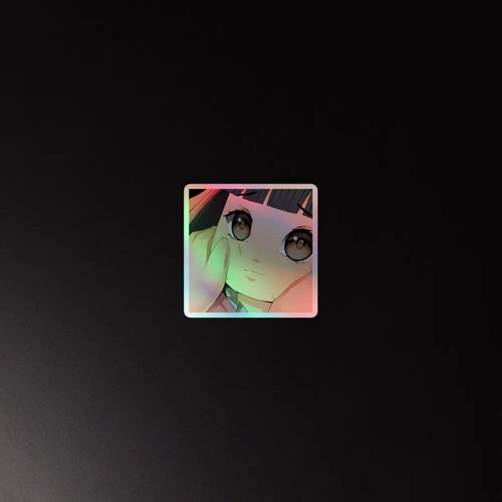 Bunny Feng Toast Cheek Squish Sticker (Holographic) product image (4)