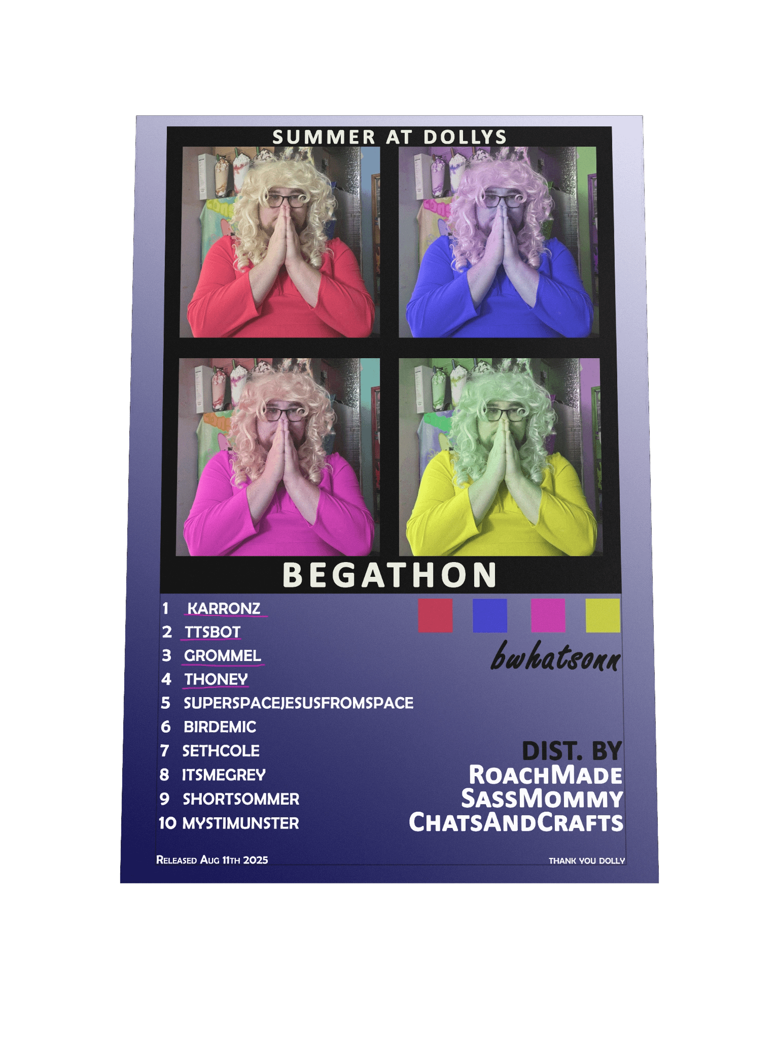 Begathon 2025 Memorial Poster product image (2)