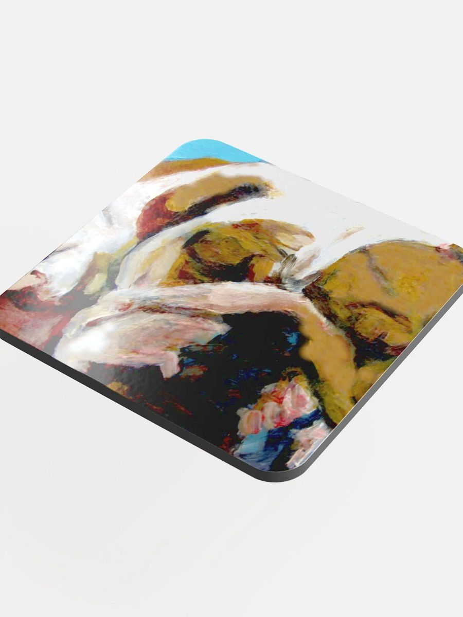 Vibrant Sleeping Bulldog Coaster Set product image (3)