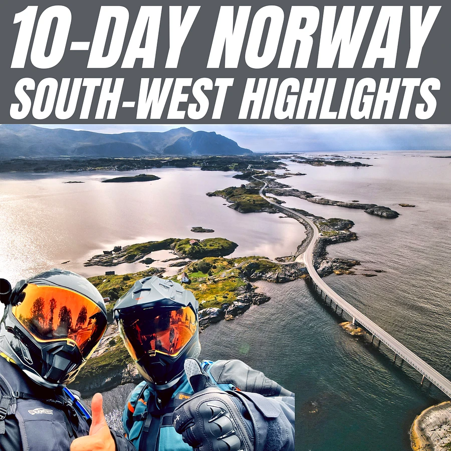 NORWAY 10-DAY TOP HIGHLIGHTS, 3150 km, Motorcycle Tour Book & GPX Data product image (1)