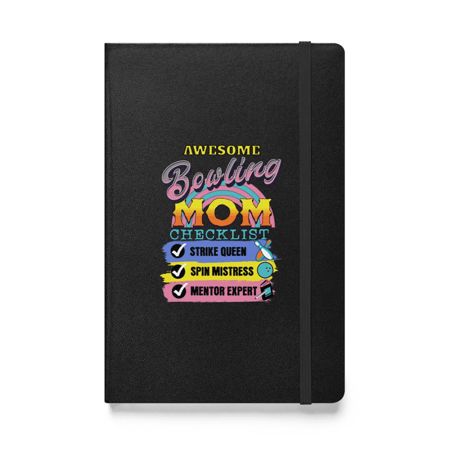 Awesome Bowling Mom Checklist Strike, Spin, Mentor Notebook product image (1)