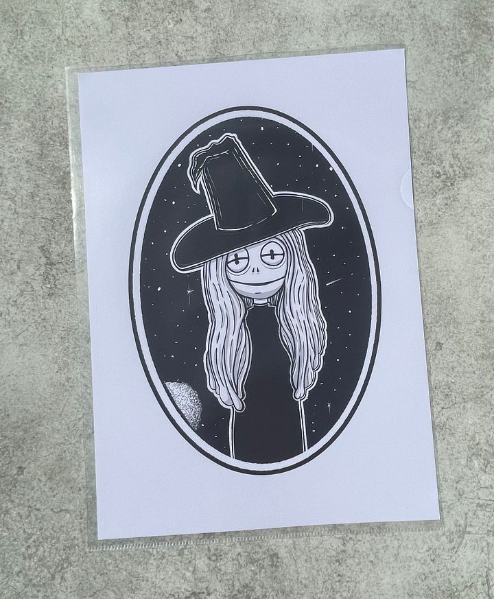 Frog Witch A4 Fine Art Print product image (1)