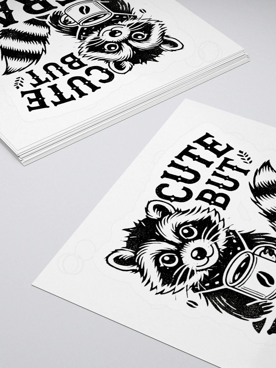 Cute But Feral Sticker product image (4)