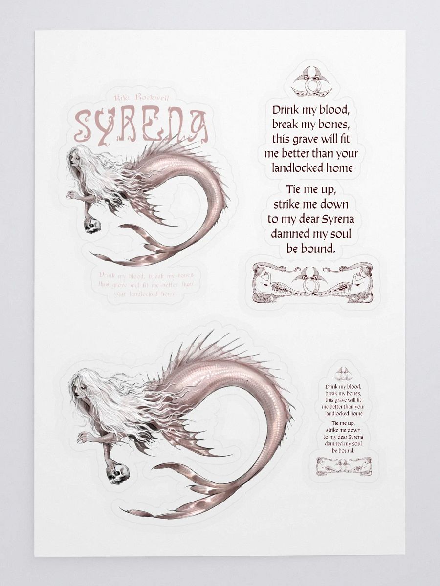 'Syrena' Official Merch Stickers product image (3)