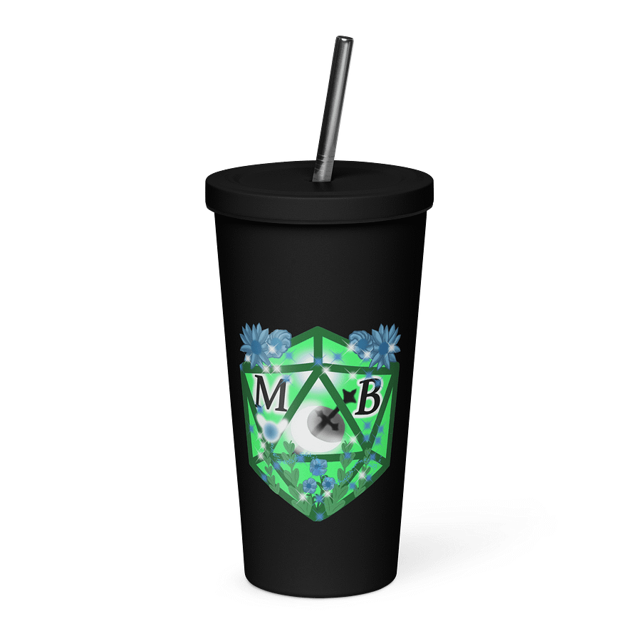 Moonblade- Spring D20 Insulated Tumbler with a Straw product image (1)