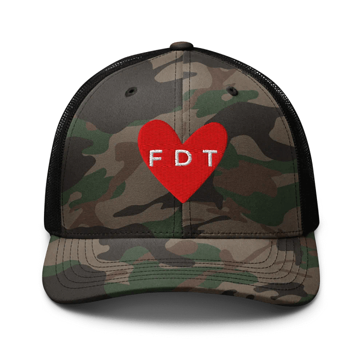 FDT Camo Trucker Hat. product image (1)