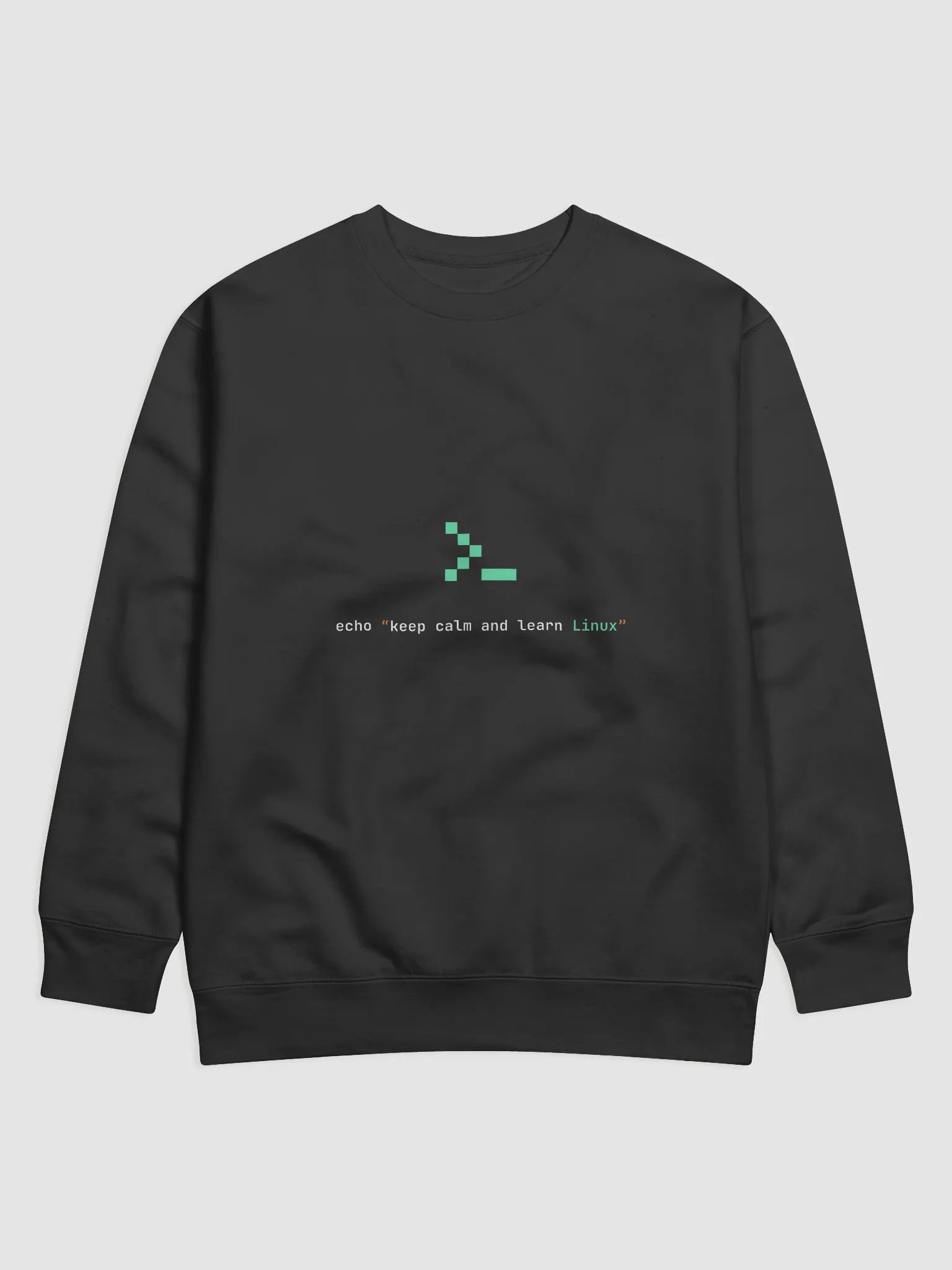 Keep Calm and Learn Linux Sweatshirt product image (1)
