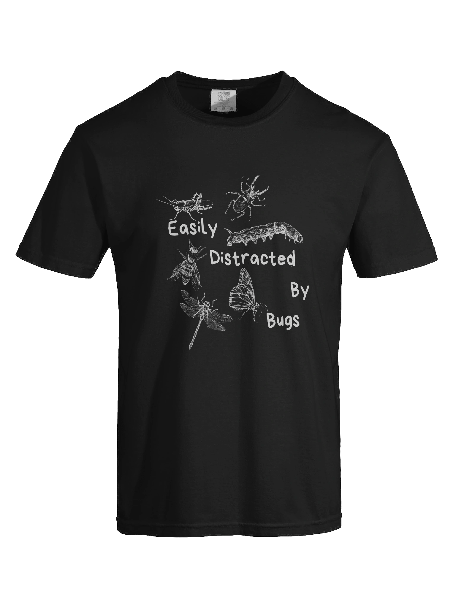 Easily Distracted By Bugs, White Font product image (59)