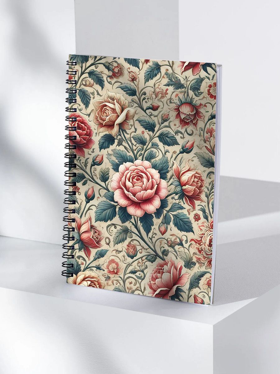 Royal Floral Spiral Notebook product image (4)