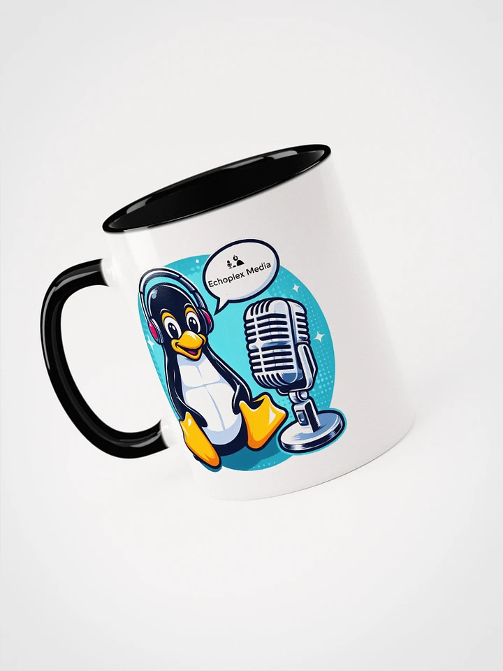 Tux Podcaster Logo Mug - Colored Handles product image (1)