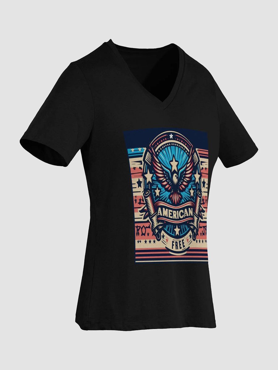 Patriotic Eagle Freedom V-Neck Tee product image (11)