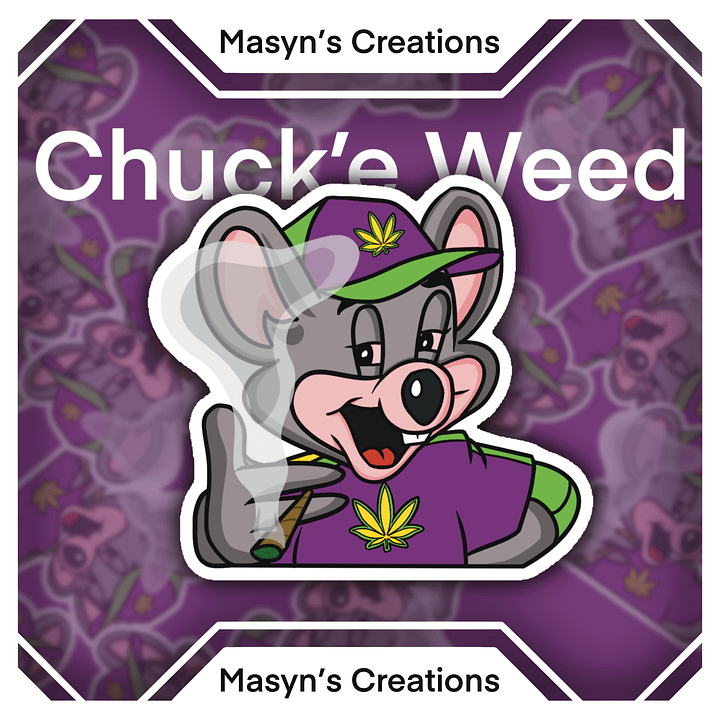 Chuck’e Weed Sticker product image (1)
