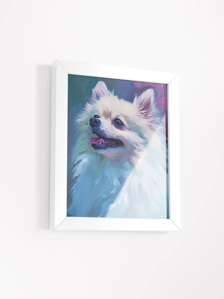 Fluffy Pomeranian Bliss Framed Poster product image (2)