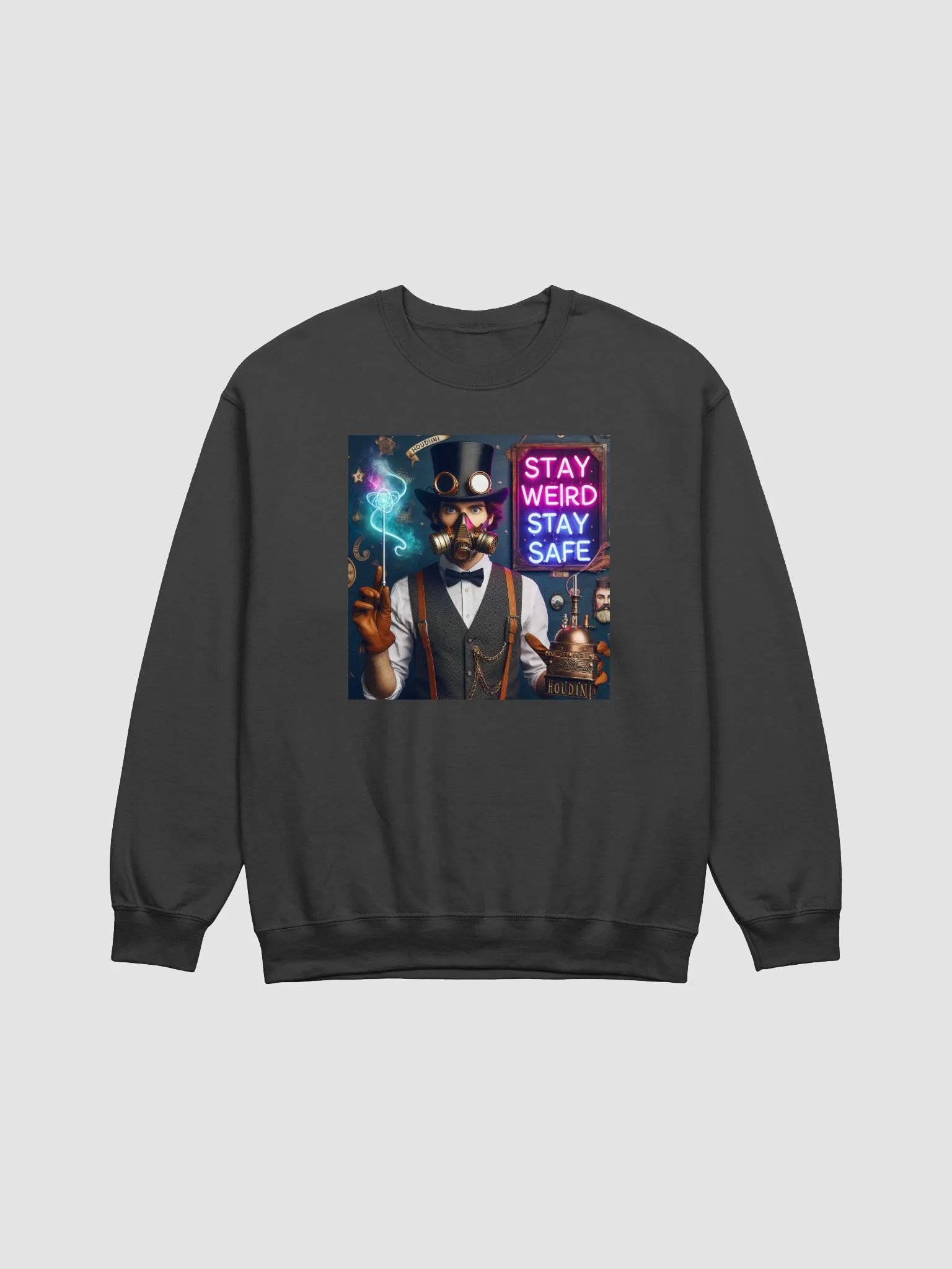 Steampunk Houdini Crewneck Sweatshirt product image (1)