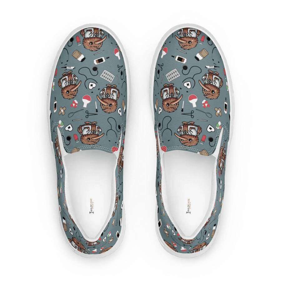 Cute Medical Kiwi Slip-On Canvas Shoes (Gothic) product image (5)