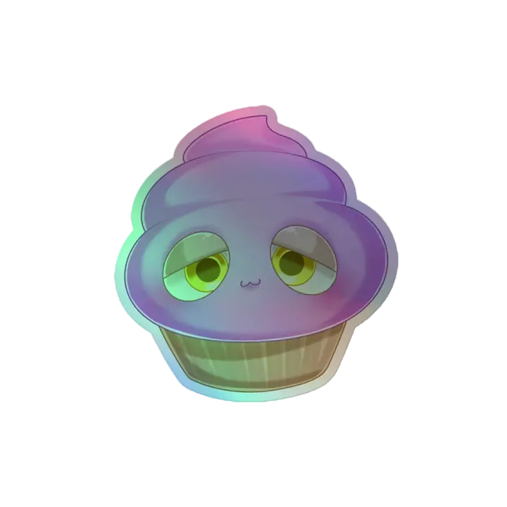 Plum the Muffin Holographic Sticker product image (2)