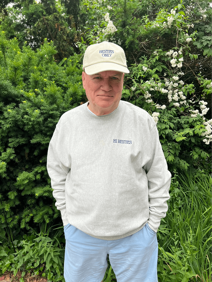 Hi Besties Embroidered Champion Crewneck Sweatshirt product image (1)