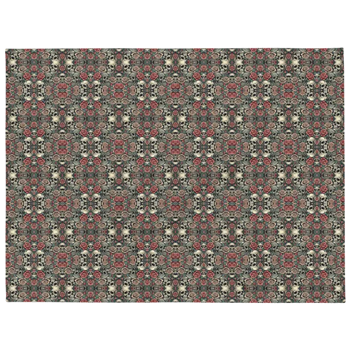 Rho-9 Macabre Bloom throw blanket product image (1)