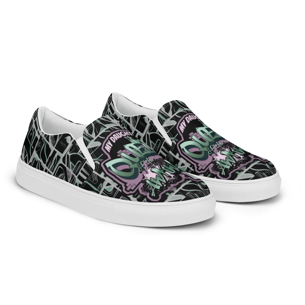 Queen of the Awkward Hug #Autism All Over Print Slip on Shoes product image (9)
