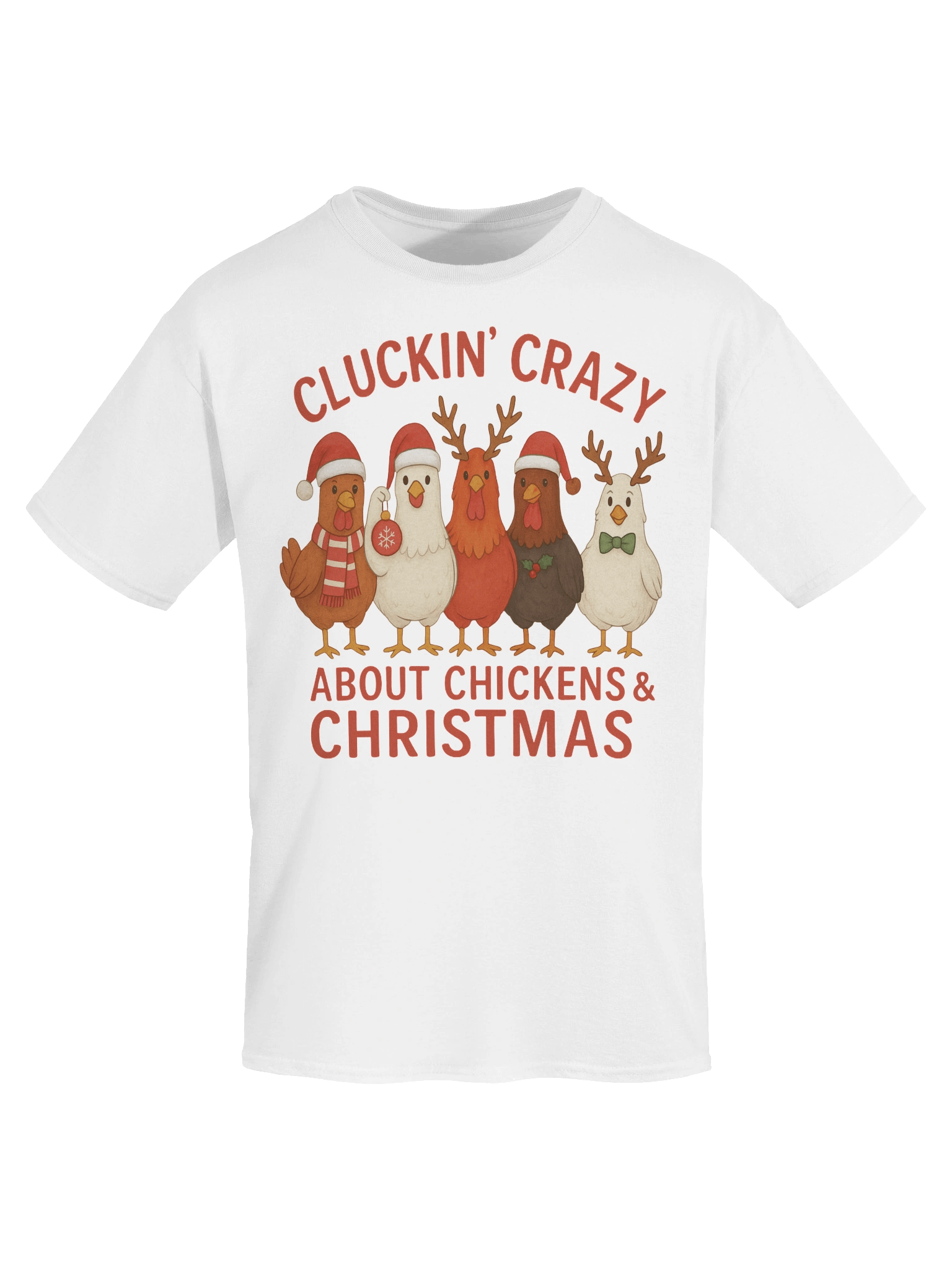 Cluckin' Christmas Chickens T-Shirt product image (7)