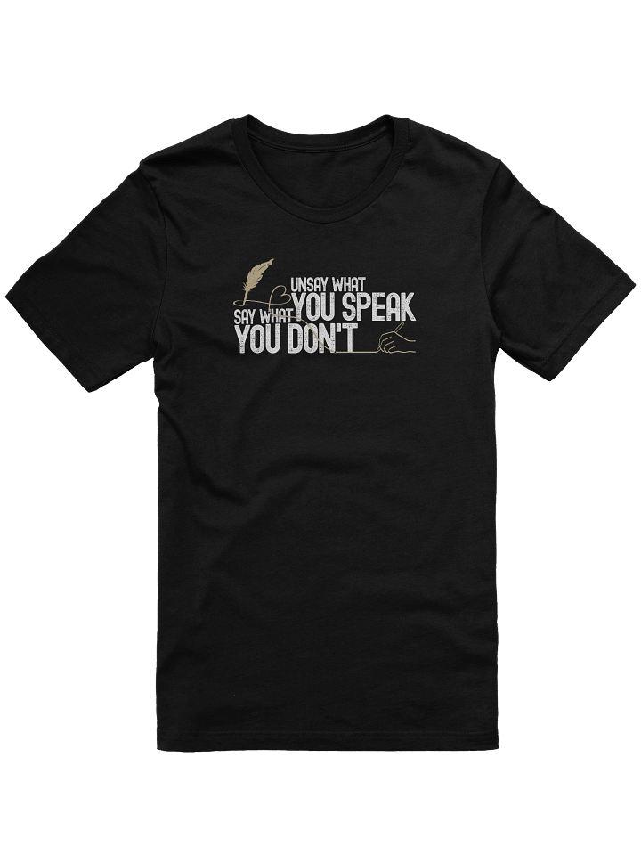 Inner Balance Manifesto T-Shirt | Unsay What You Speak, Say What You Don't Design | Bella+Canvas Supersoft Tee product image (1)