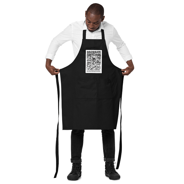 Pomegranate Orange Sangria Recipe Apron | Hand-Lettered Kitchen Gift product image (2)
