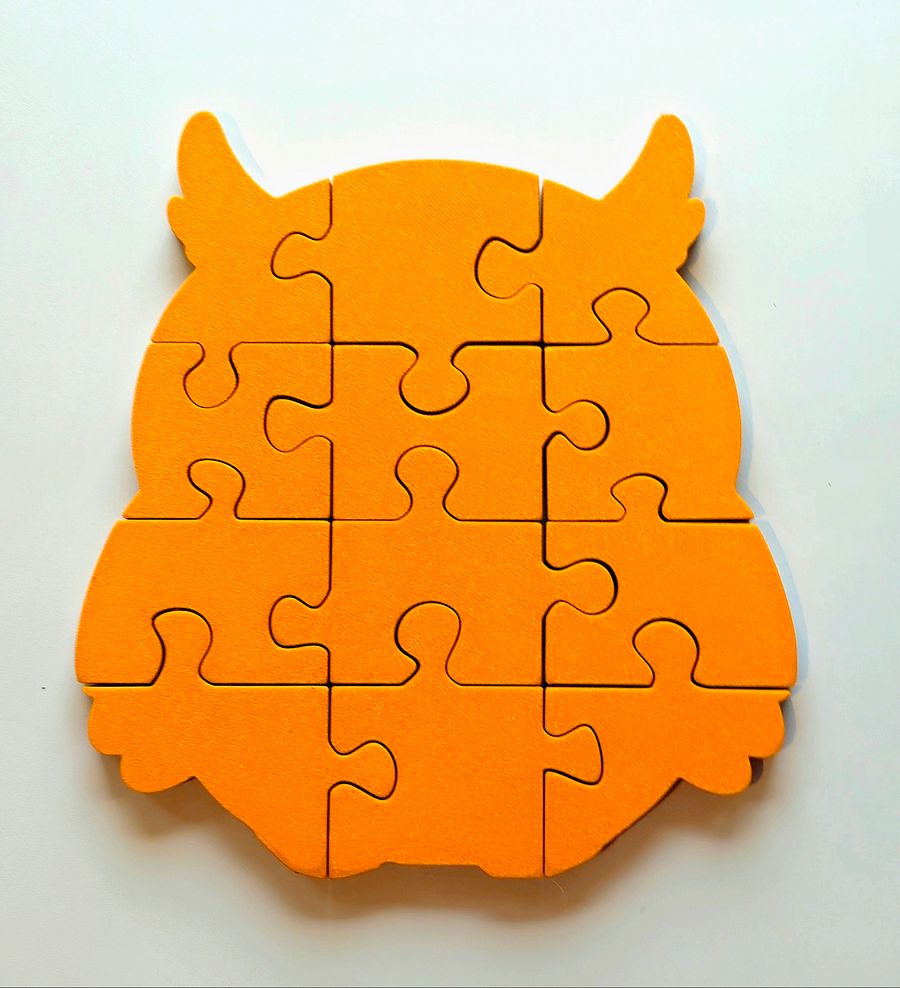 Owl 3D Printed Jigsaw Puzzle – A Clever Challenge in Every Piece! product image (3)
